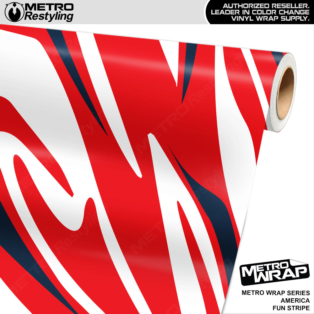 Metro Wrap Fun Stripe America Camouflage Vinyl Film