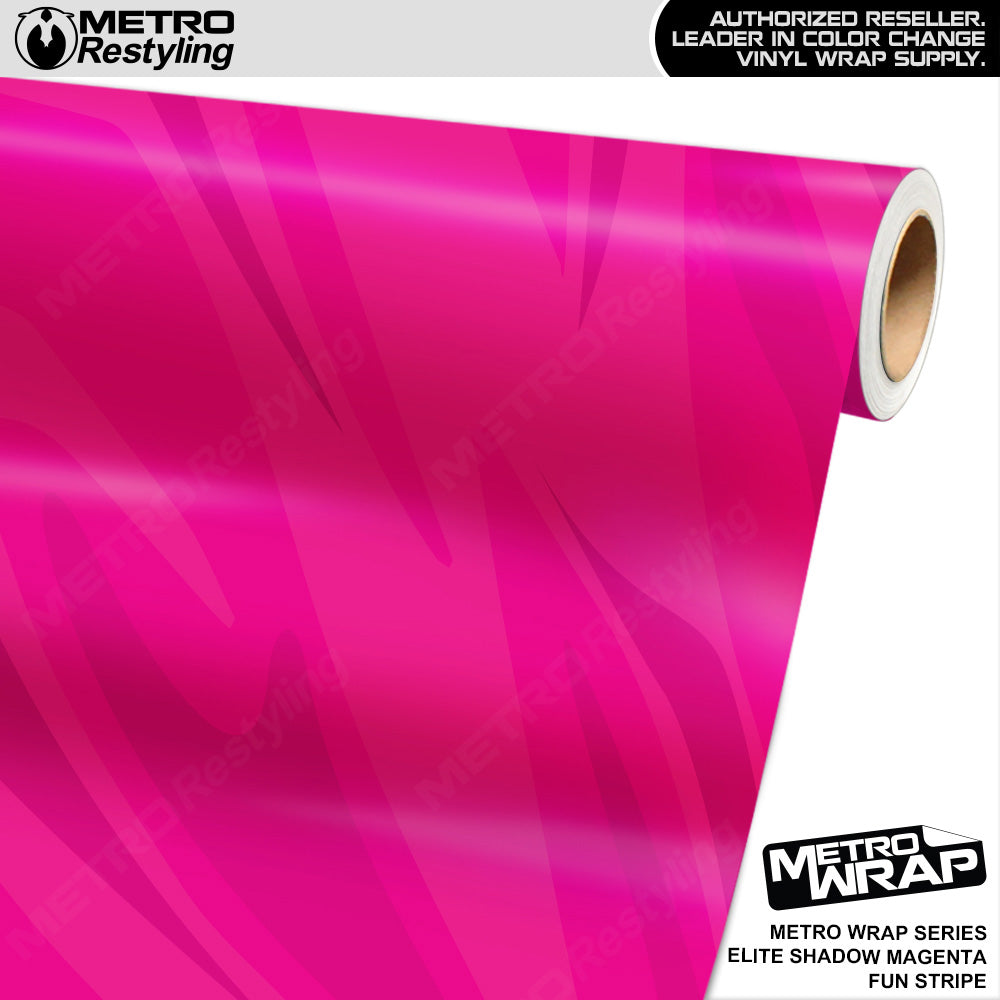 Metro Wrap Fun Stripe Elite Shadow Magenta Camouflage Vinyl Film