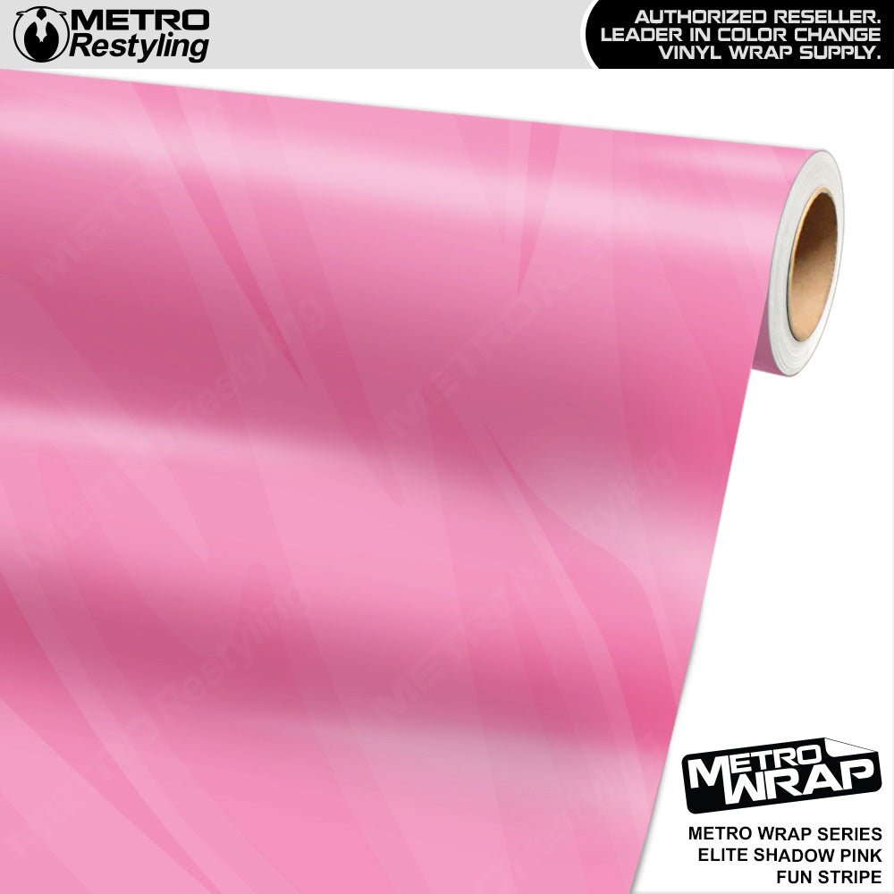 Metro Wrap Fun Stripe Elite Shadow Pink Camouflage Vinyl Film