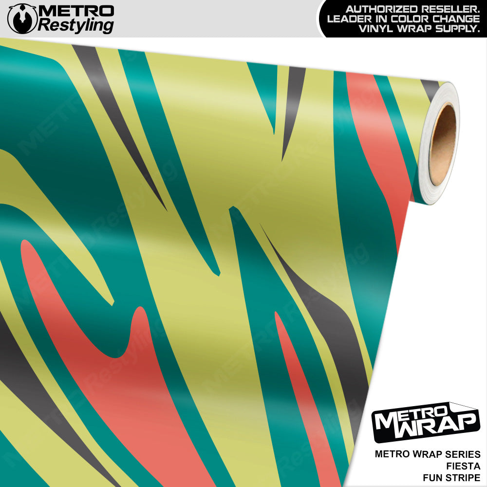 Metro Wrap Fun Stripe Fiesta Camouflage Vinyl Film