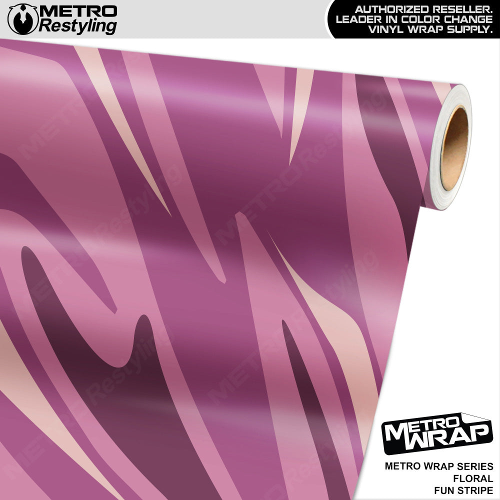 Metro Wrap Fun Stripe Floral Camouflage Vinyl Film