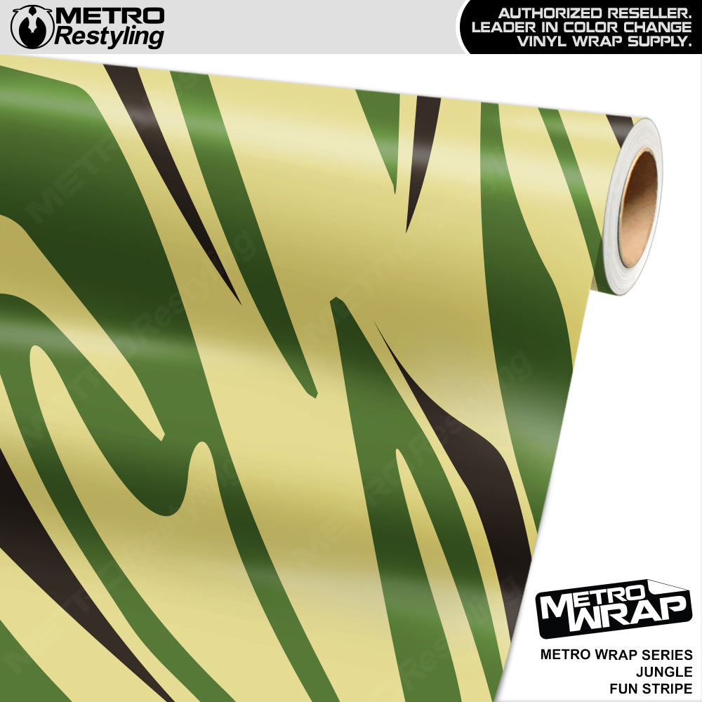 Metro Wrap Fun Stripe Jungle Camouflage Vinyl Film