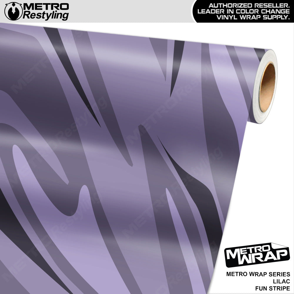 Metro Wrap Fun Stripe Lilac Camouflage Vinyl Film