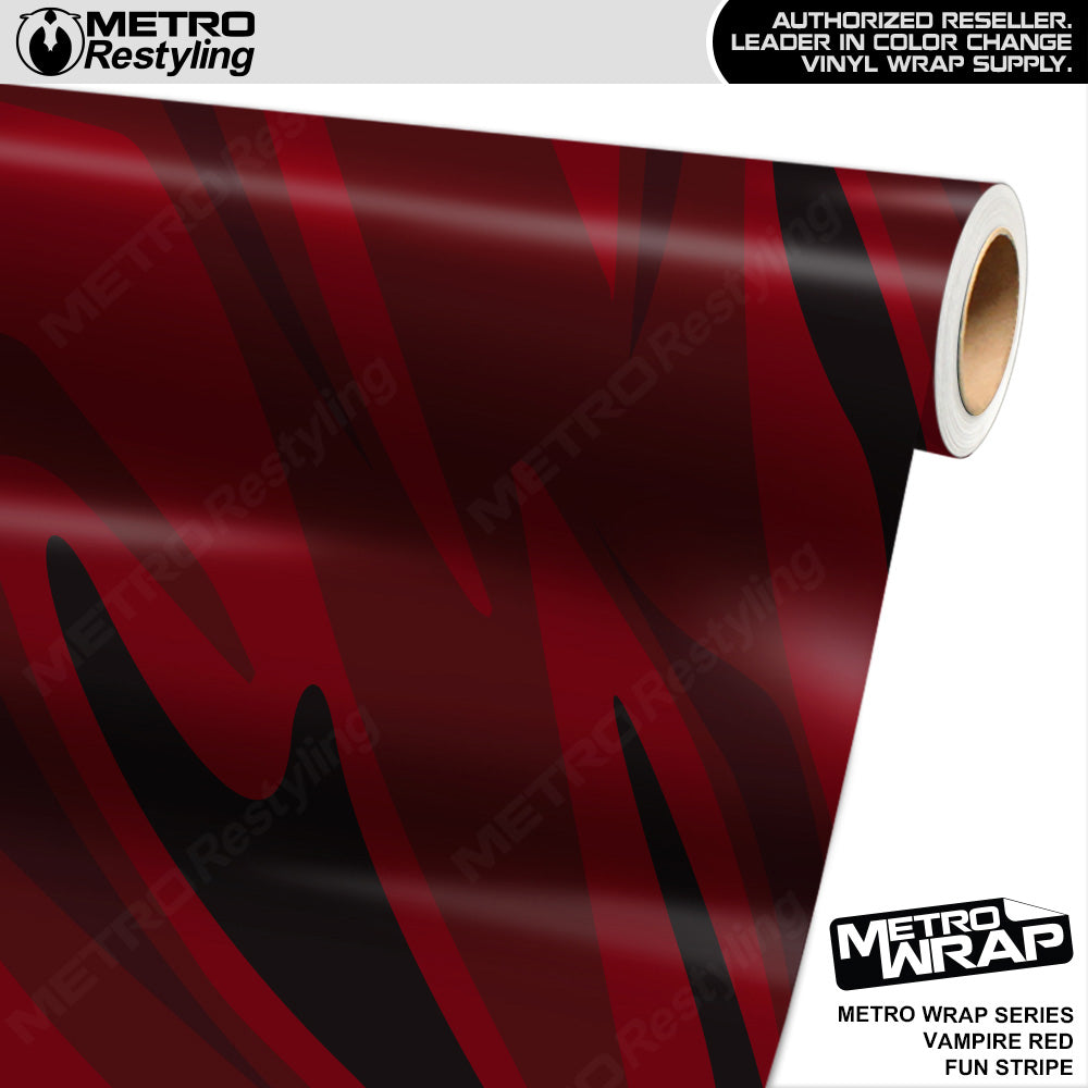 Metro Wrap Fun Stripe Vampire Red Camouflage Vinyl Film