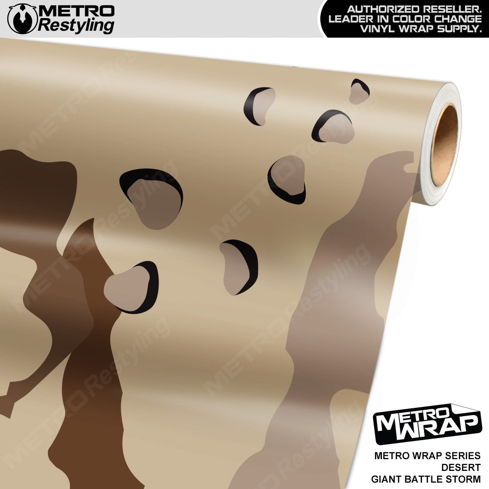Metro Wrap Giant Battle Storm Desert Camouflage Vinyl Film