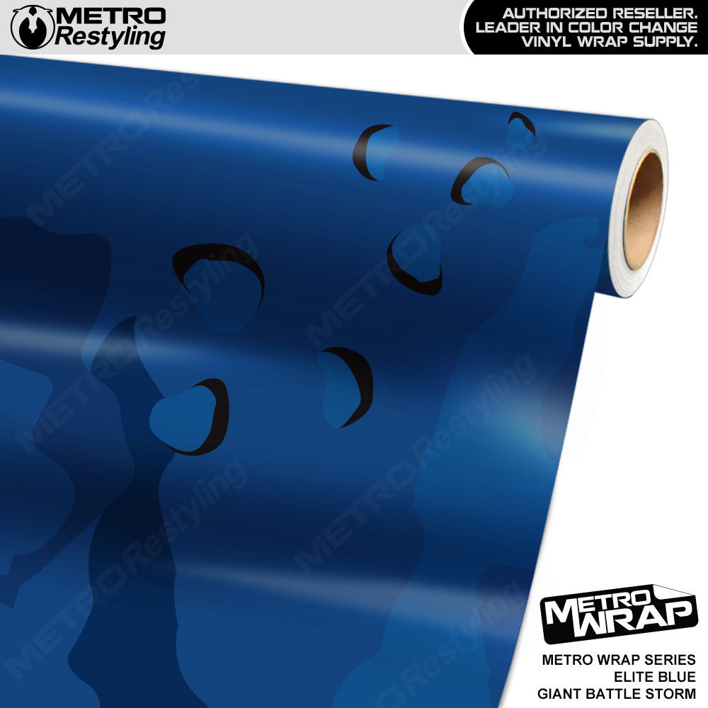 Metro Wrap Giant Battle Storm Elite Blue Camouflage Vinyl Film