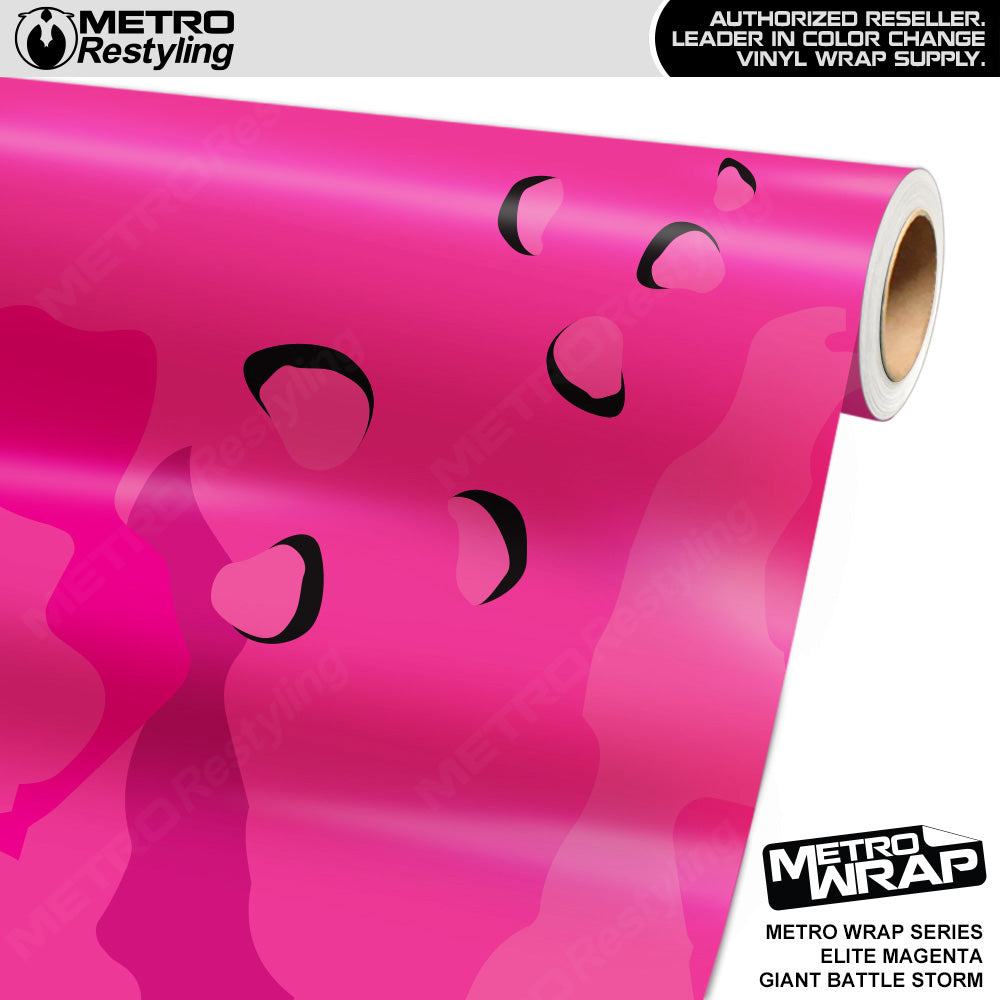 Metro Wrap Giant Battle Storm Elite Magenta Camouflage Vinyl Film