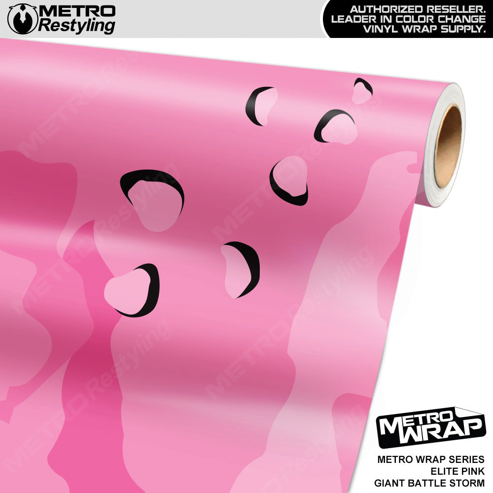 Metro Wrap Giant Battle Storm Elite Pink Camouflage Vinyl Film