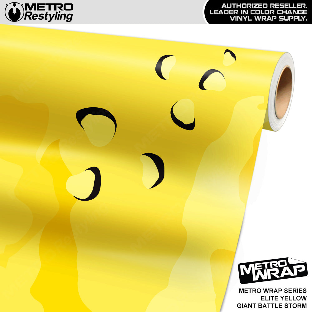 Metro Wrap Giant Battle Storm Elite Yellow Camouflage Vinyl Film