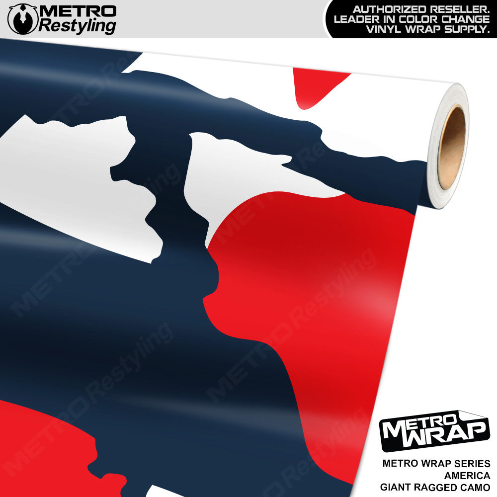 Metro Wrap Giant Ragged America Camouflage Vinyl Film
