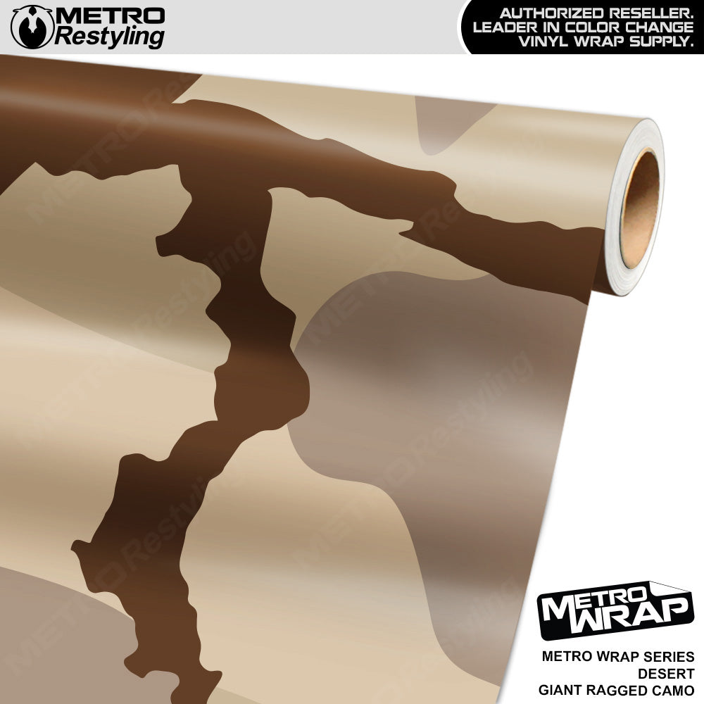 Metro Wrap Giant Ragged Desert Camouflage Vinyl Film