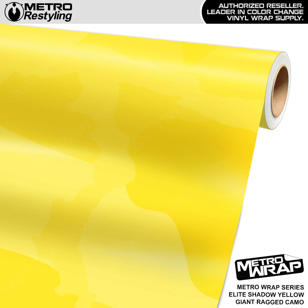 Metro Wrap Giant Ragged Elite Shadow Yellow Camouflage Vinyl Film