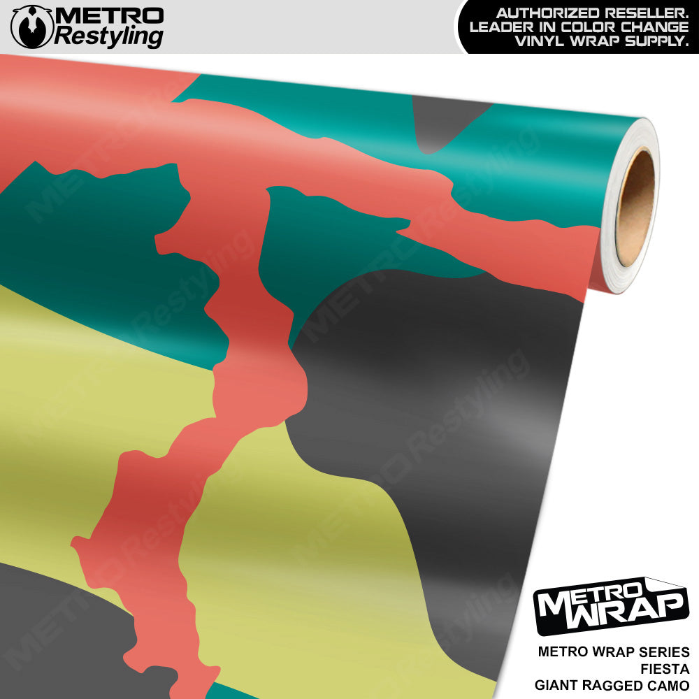 Metro Wrap Giant Ragged Fiesta Camouflage Vinyl Film