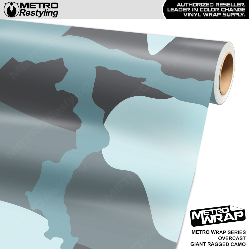 Metro Wrap Giant Ragged Overcast Camouflage Vinyl Film