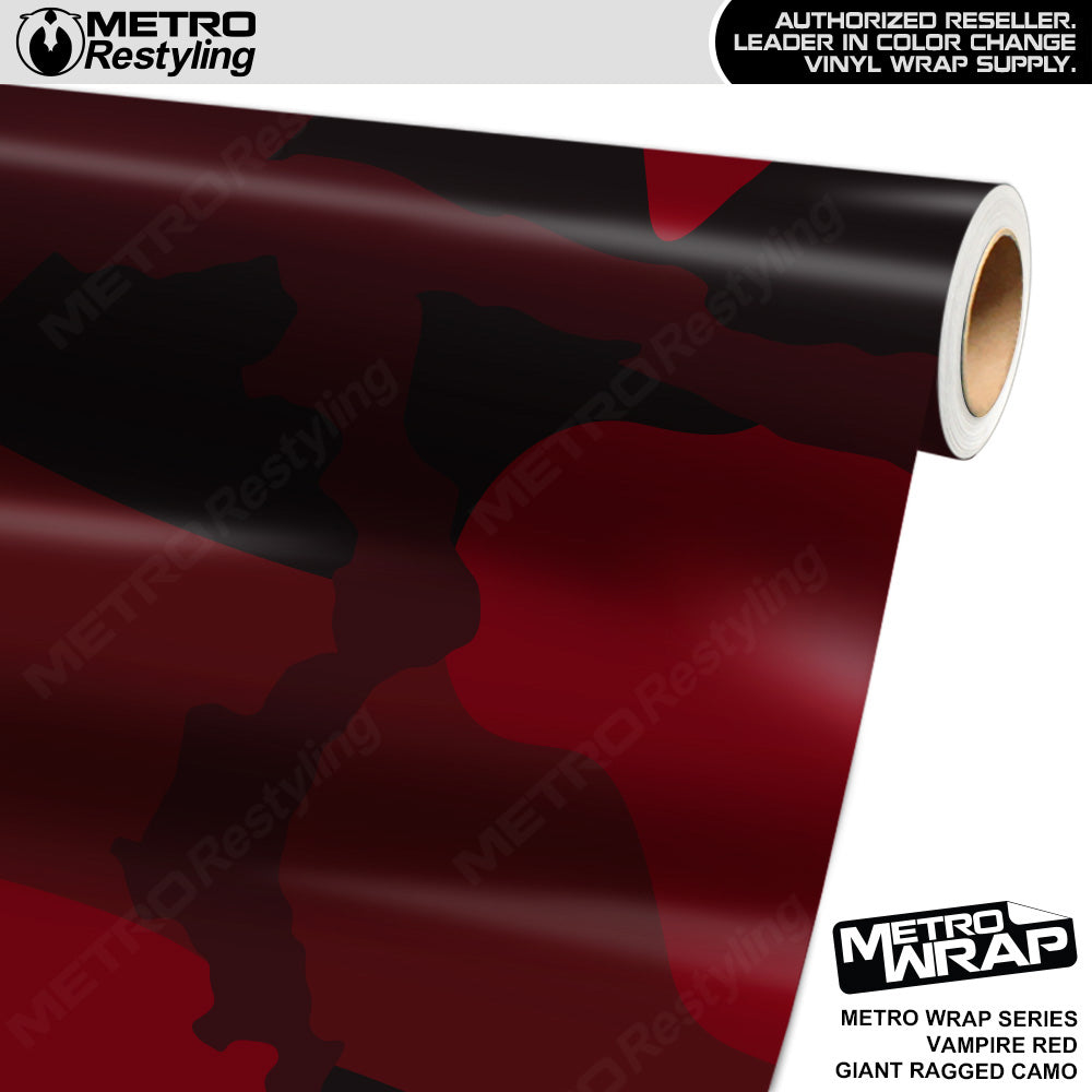 Metro Wrap Giant Ragged Vampire Red Camouflage Vinyl Film