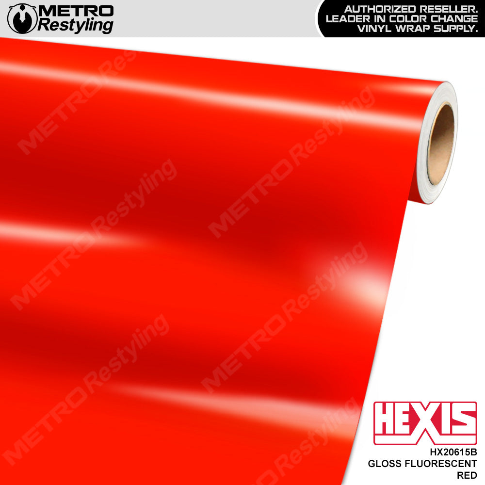 Fluorescent Red Vinyl Wrap