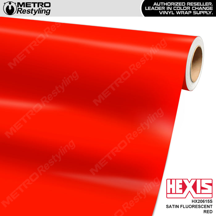 Satin Fluorescent Red - Hexis | Metro Restyling
