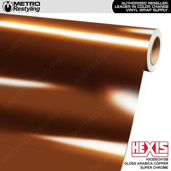 Hexis Gloss Arabica Copper Chrome Vinyl Wrap | HX30SCH15B