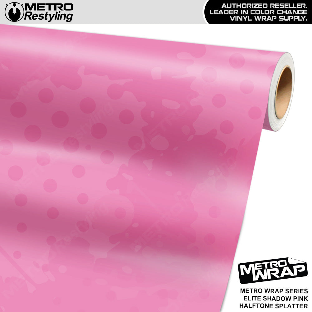 Metro Wrap Halftone Splatter Elite Shadow Pink Camouflage Vinyl Film