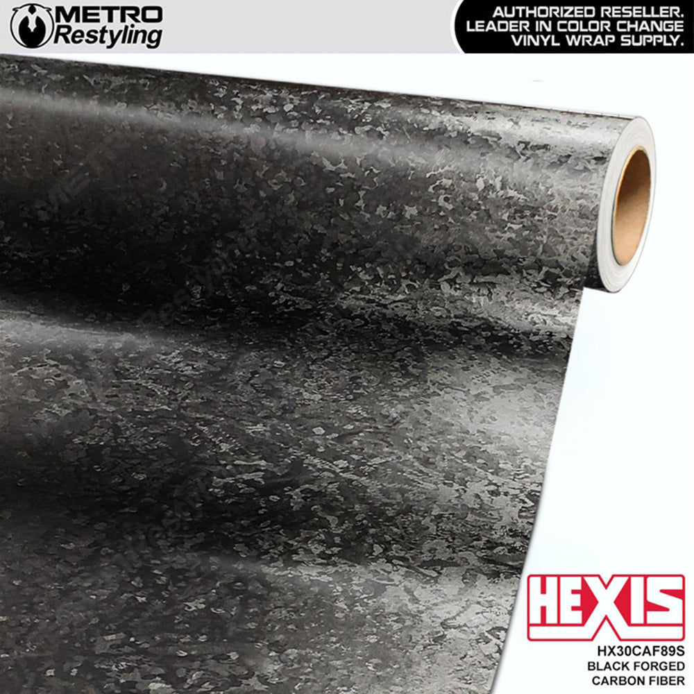 Hexis Black Forged Carbon Fiber Vinyl Wrap