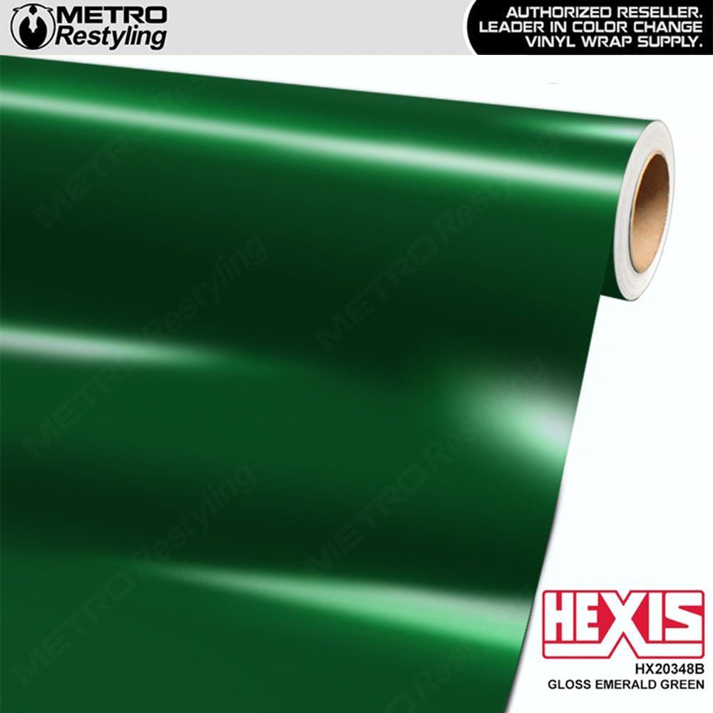 Hexis Gloss Emerald Green Vinyl Wrap