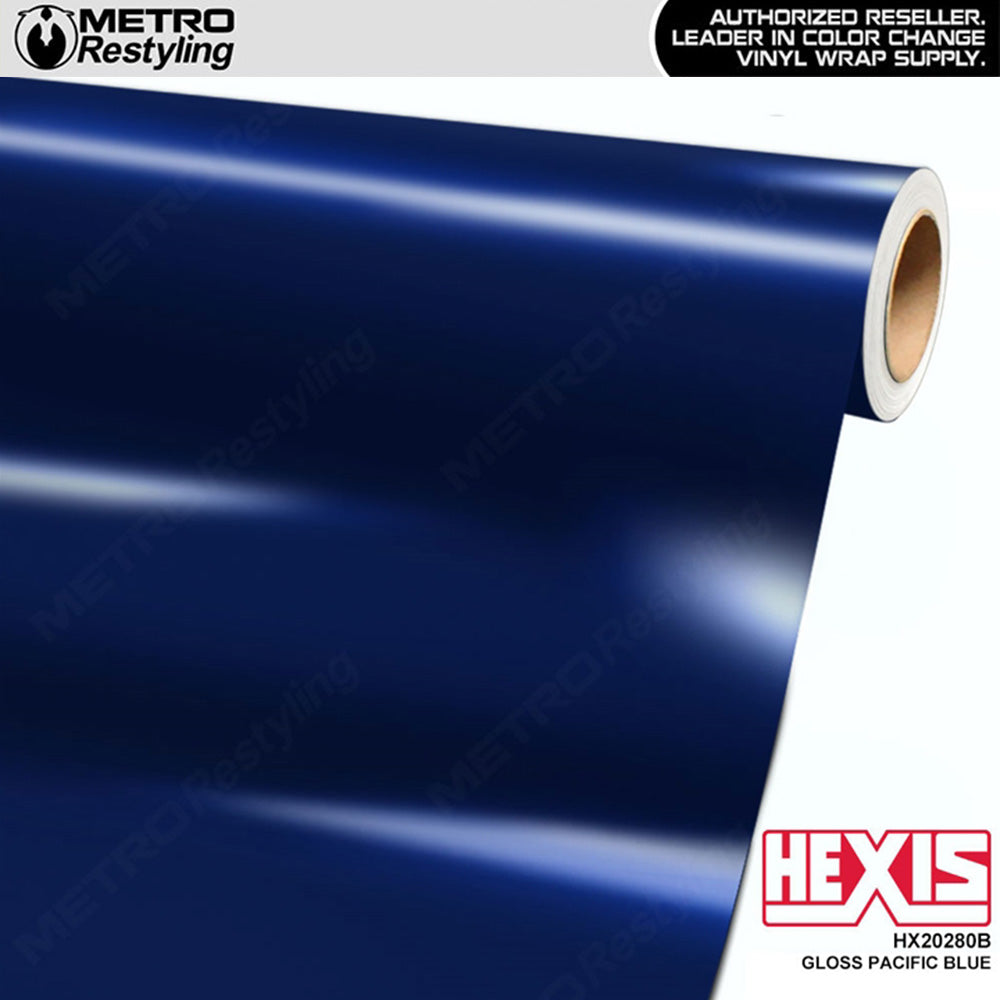 Hexis Gloss Pacific Blue Vinyl Wrap