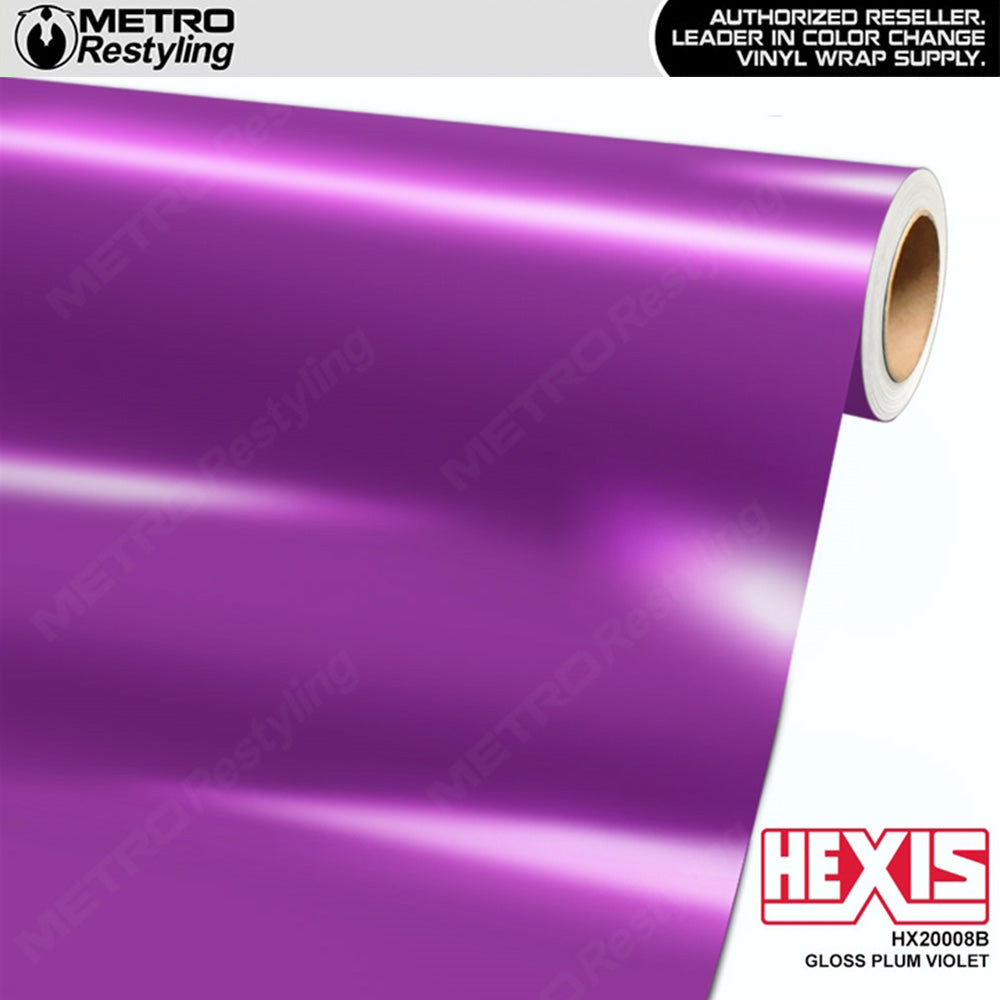 Hexis Gloss Plum Violet Vinyl Wrap