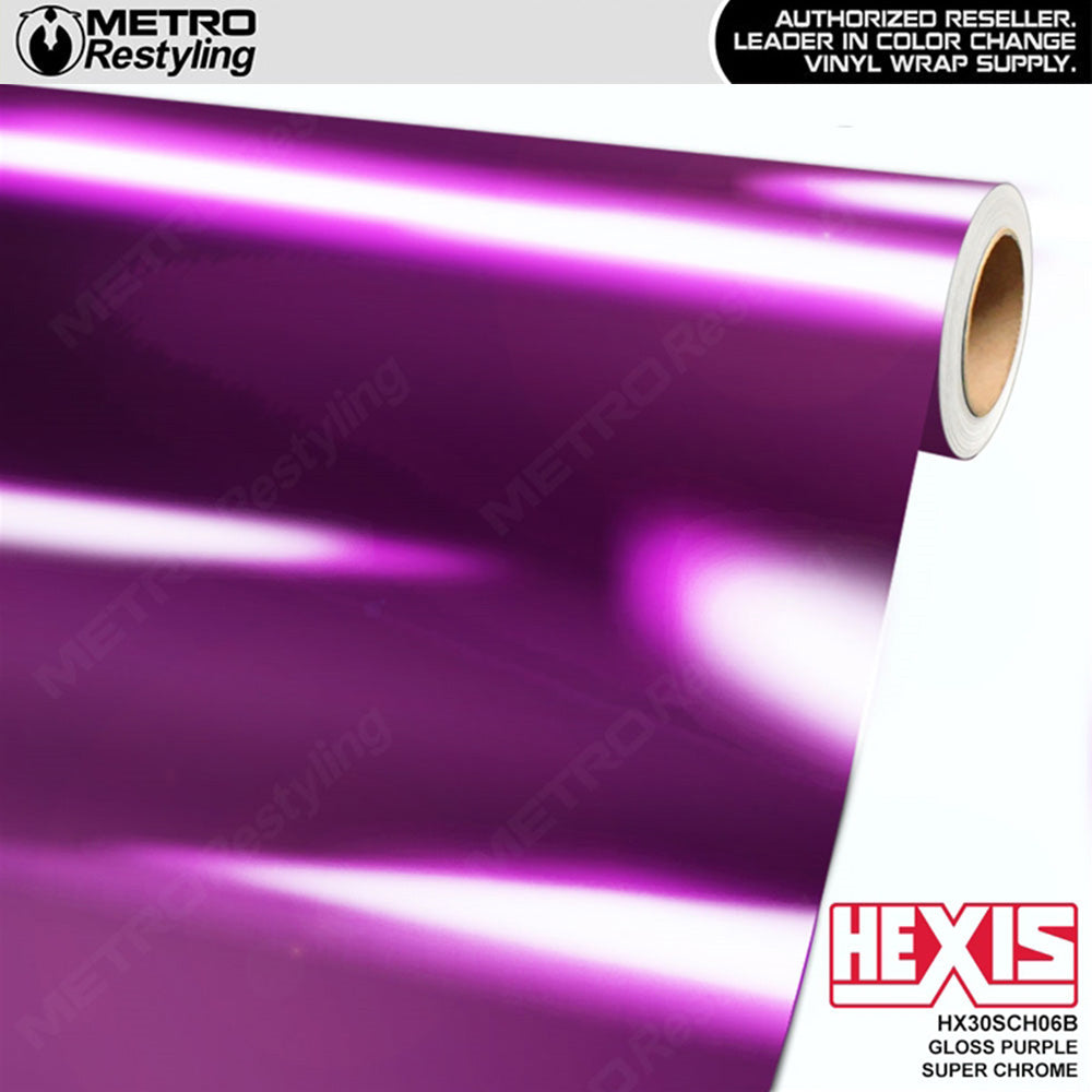 Hexis Gloss Purple Super Chrome Vinyl Wrap