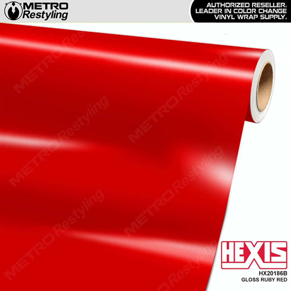 Hexis Gloss Ruby Red Vinyl Wrap