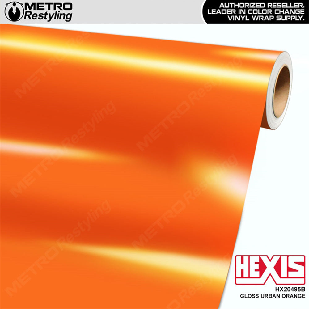 Hexis Gloss Urban Orange Vinyl Wrap