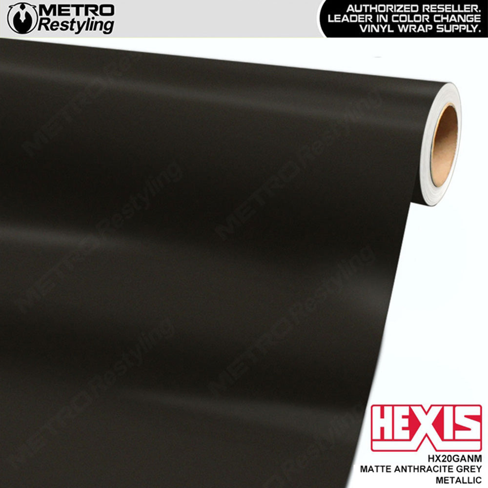 Hexis Matte Anthracite Gray Metallic Vinyl Wrap