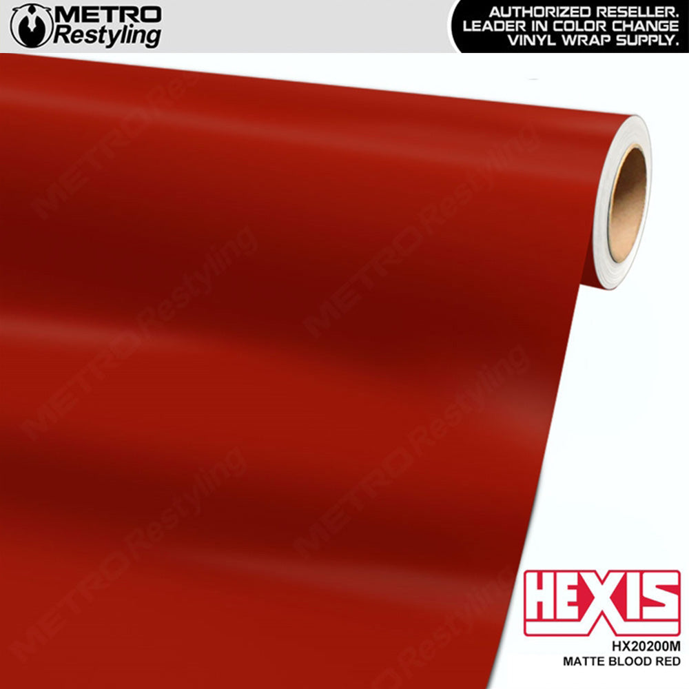 Hexis Matte Blood Red Vinyl Wrap
