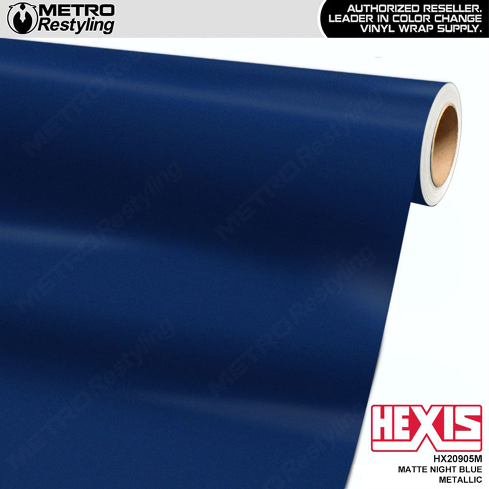 Hexis Matte Night Blue Metallic Vinyl Wrap