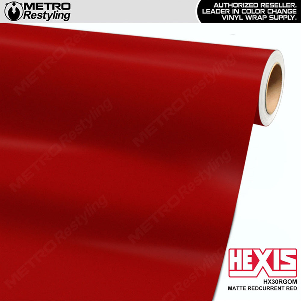 Hexis Matte Redcurrent Red Vinyl Wrap