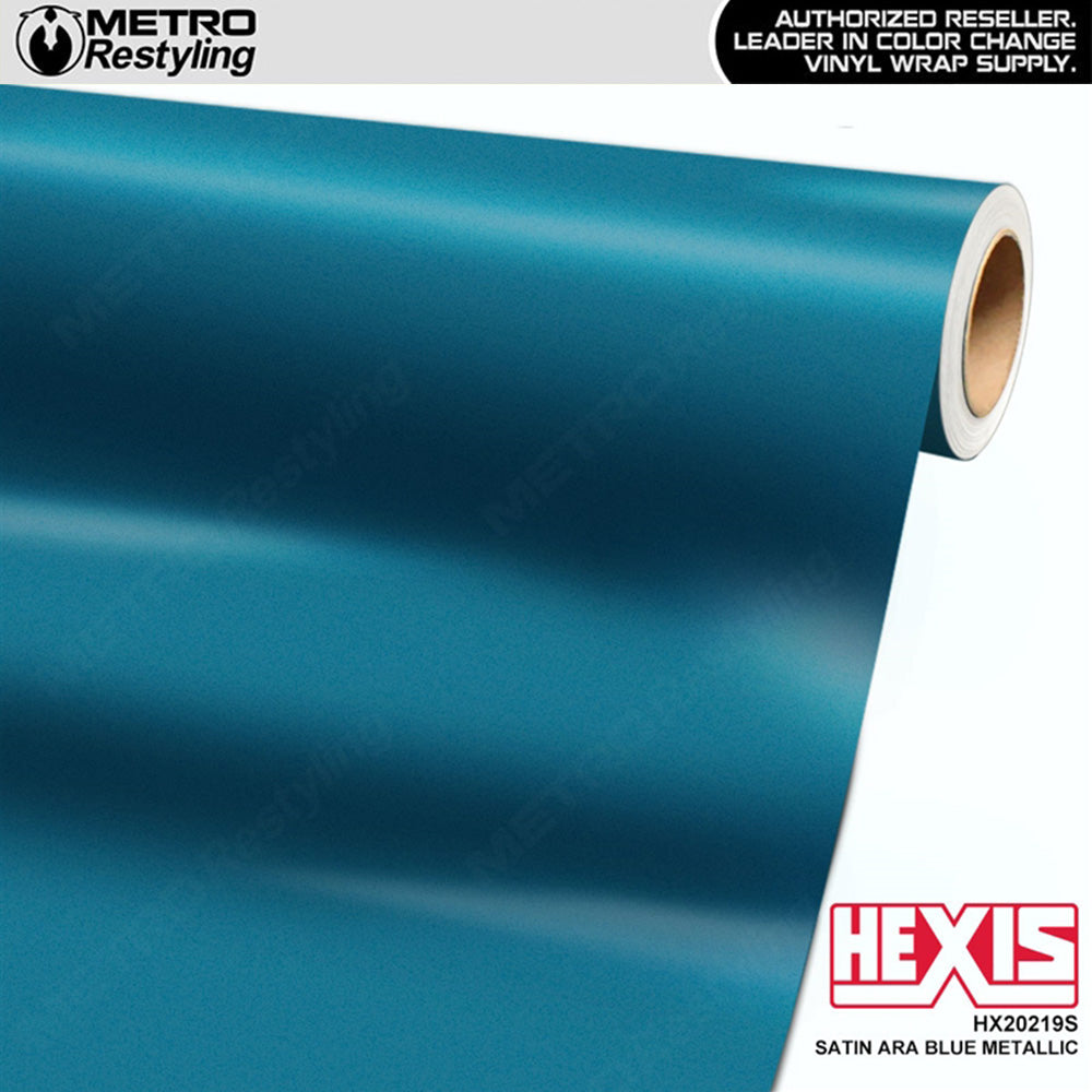 Hexis Satin Ara Blue Metallic Vinyl Wrap