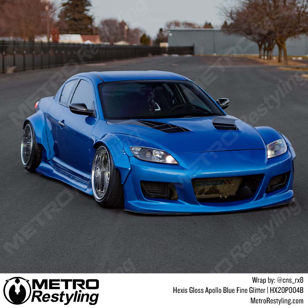 Apollo Blue Color Gloss Apollo Blue Fine Glitter - Hexis | Metro Restyling