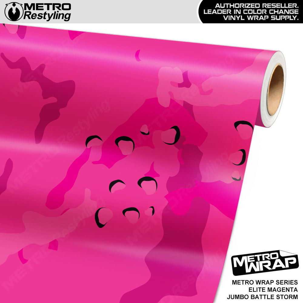 Metro Wrap Jumbo Battle Storm Elite Magenta Camouflage Vinyl Film