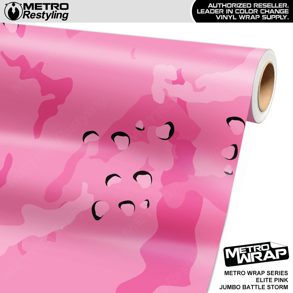 Metro Wrap Jumbo Battle Storm Elite Pink Camouflage Vinyl Film
