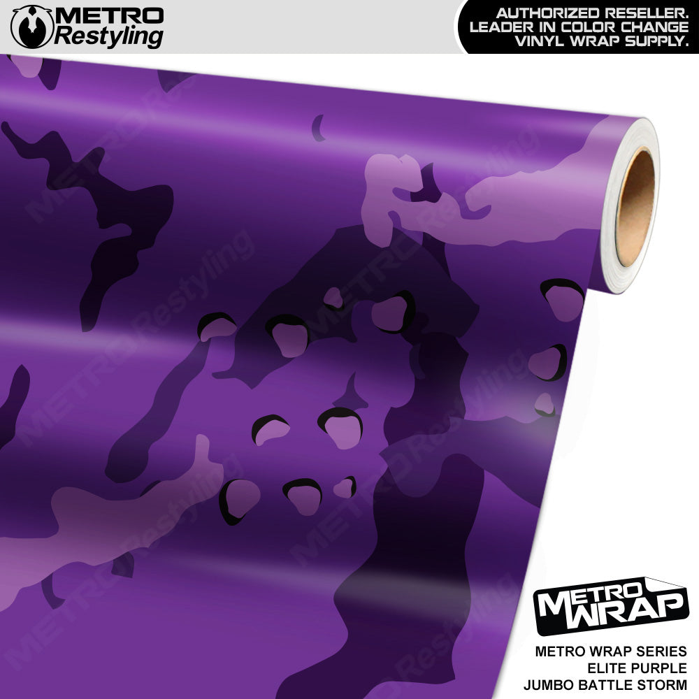 Metro Wrap Jumbo Battle Storm Elite Purple Camouflage Vinyl Film