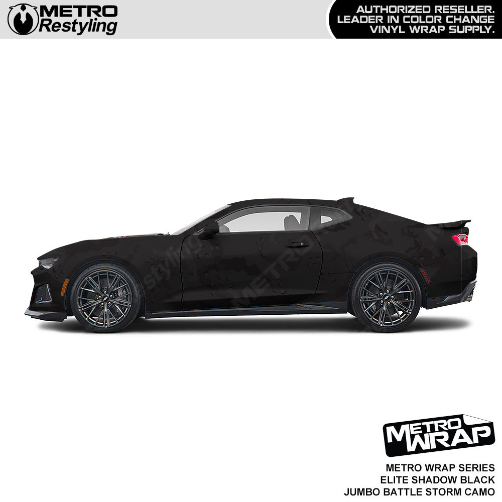 Metro Wrap Jumbo Battle Storm Elite Shadow Black Camo Car Wrap