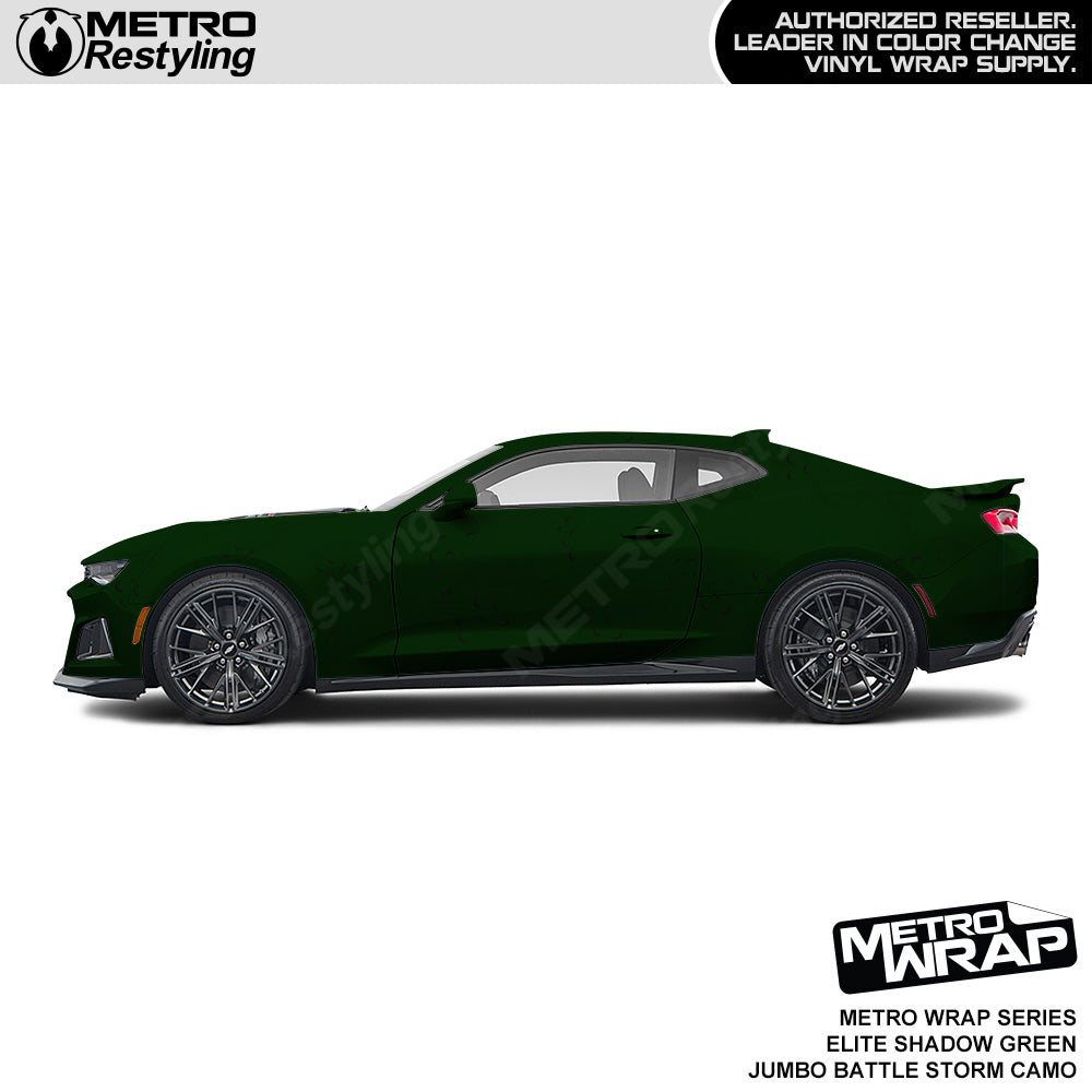 Metro Wrap Jumbo Battle Storm Elite Shadow Green Camouflage Vinyl Film