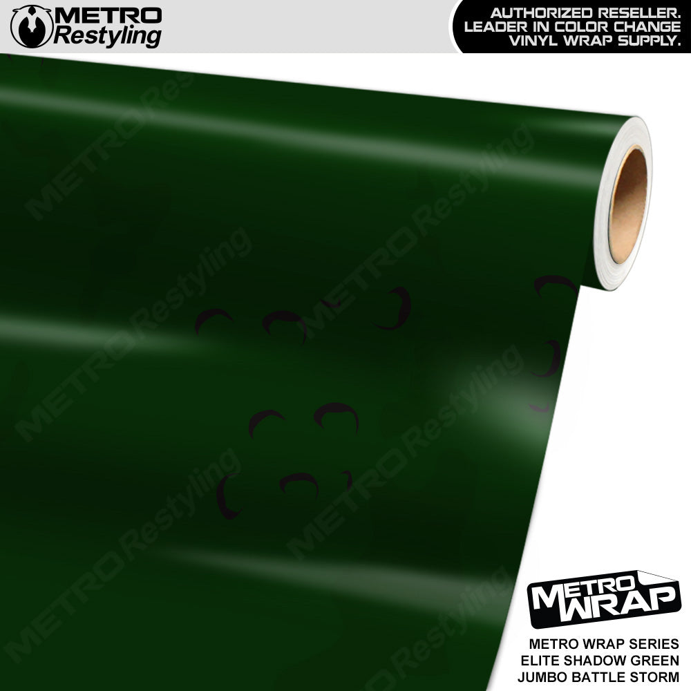 Metro Wrap Jumbo Battle Storm Elite Shadow Green Camouflage Vinyl Film