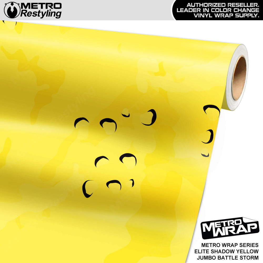 Metro Wrap Jumbo Battle Storm Elite Shadow Yellow Camouflage Vinyl Film