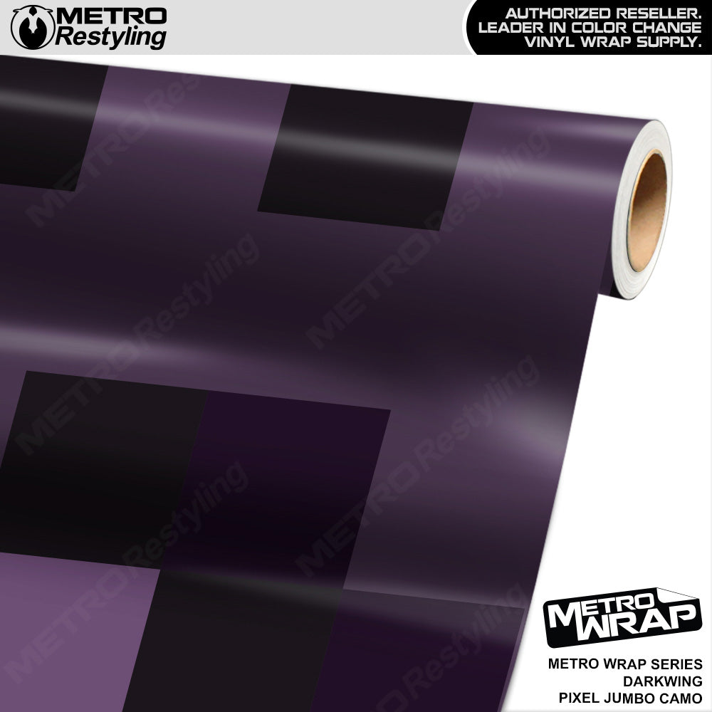 Metro Wrap Jumbo Pixel Darkwing Camouflage Vinyl Film