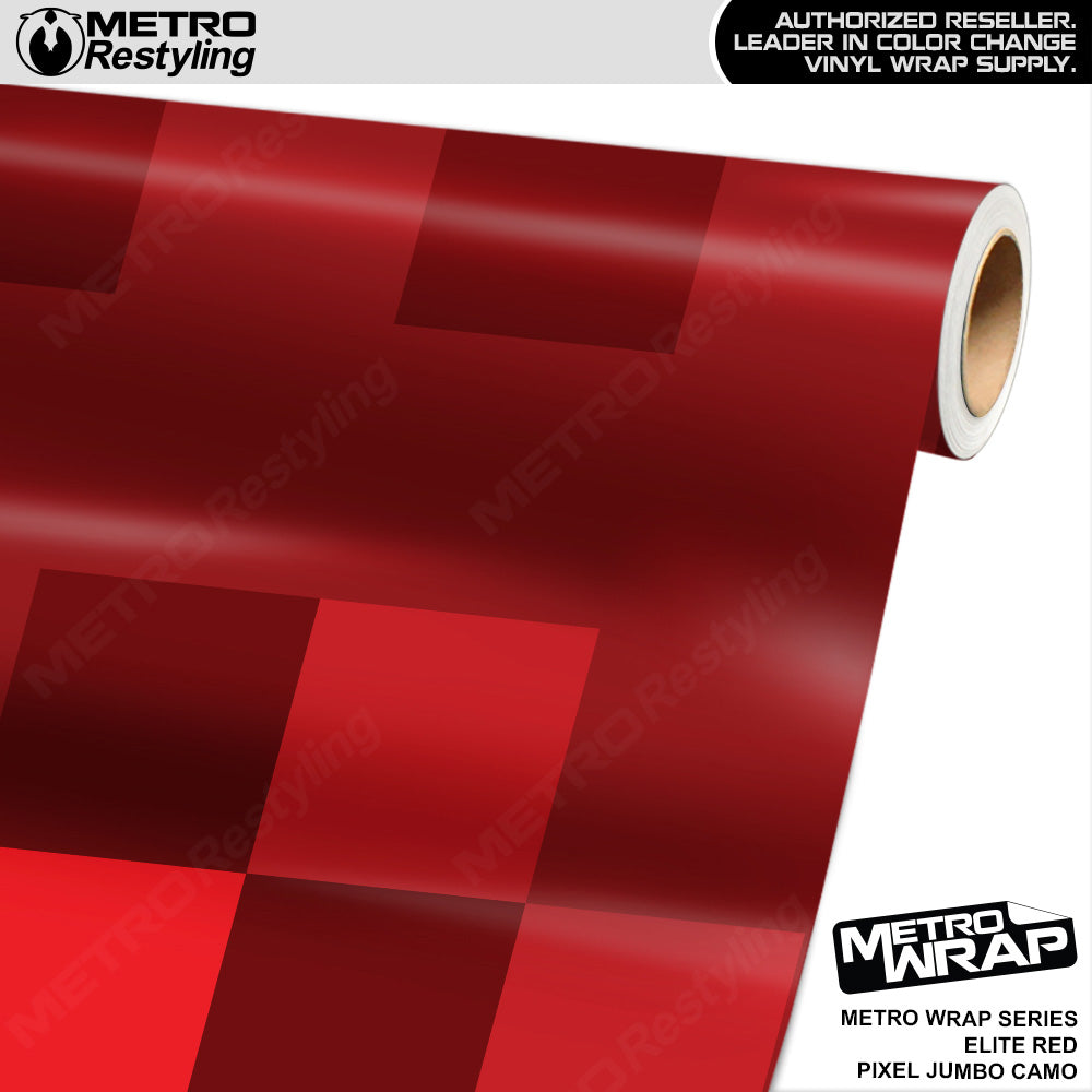 Metro Wrap Jumbo Pixel Elite Red Camouflage Vinyl Film