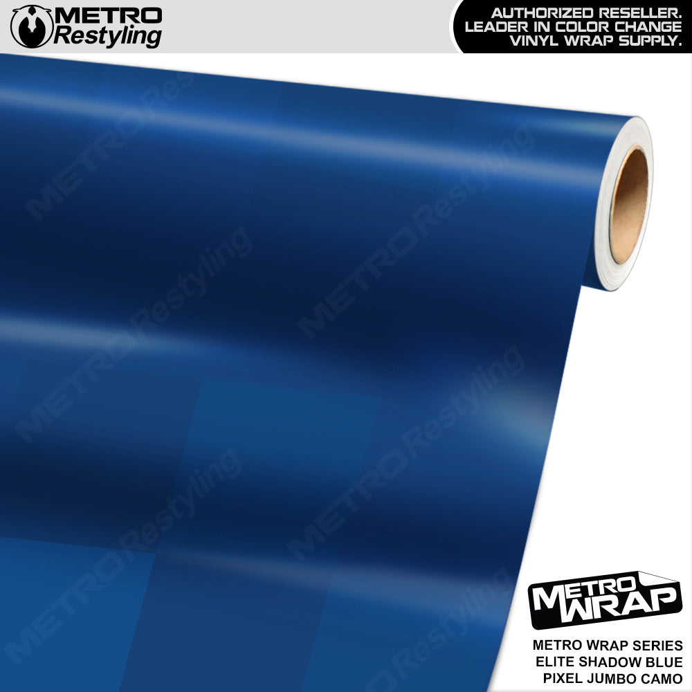 Metro Wrap Jumbo Pixel Elite Shadow Blue Camouflage Vinyl Film