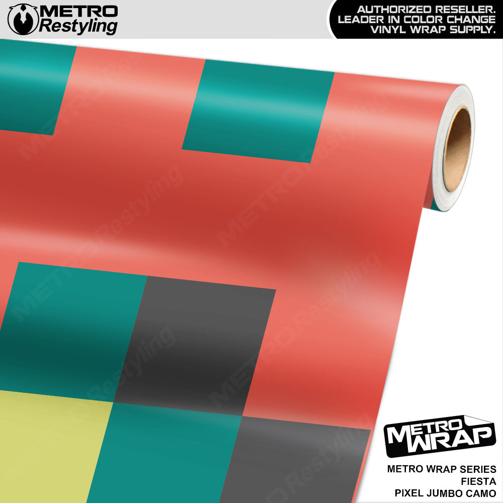 Metro Wrap Jumbo Pixel Fiesta Camouflage Vinyl Film