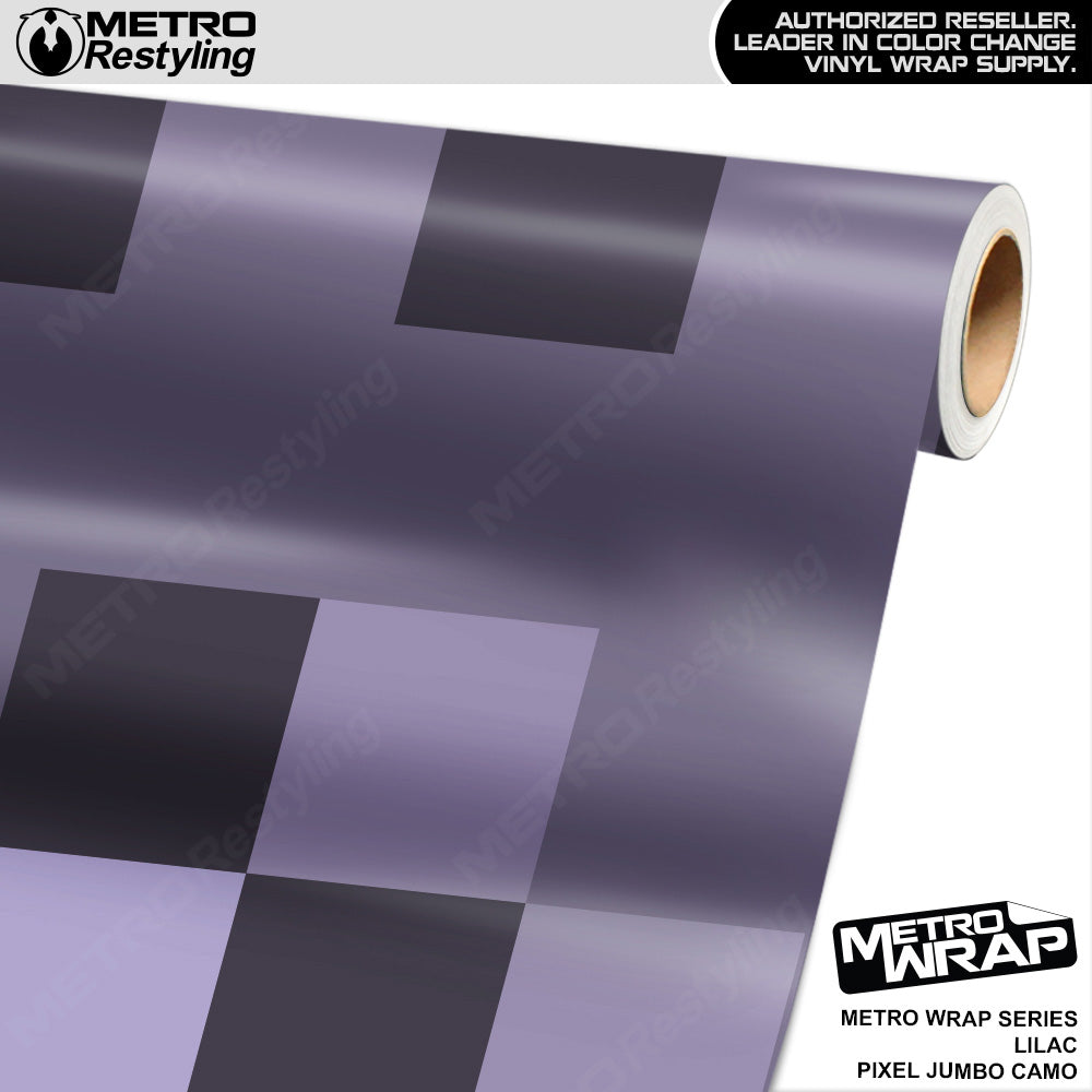 Metro Wrap Jumbo Pixel Lilac Camouflage Vinyl Film