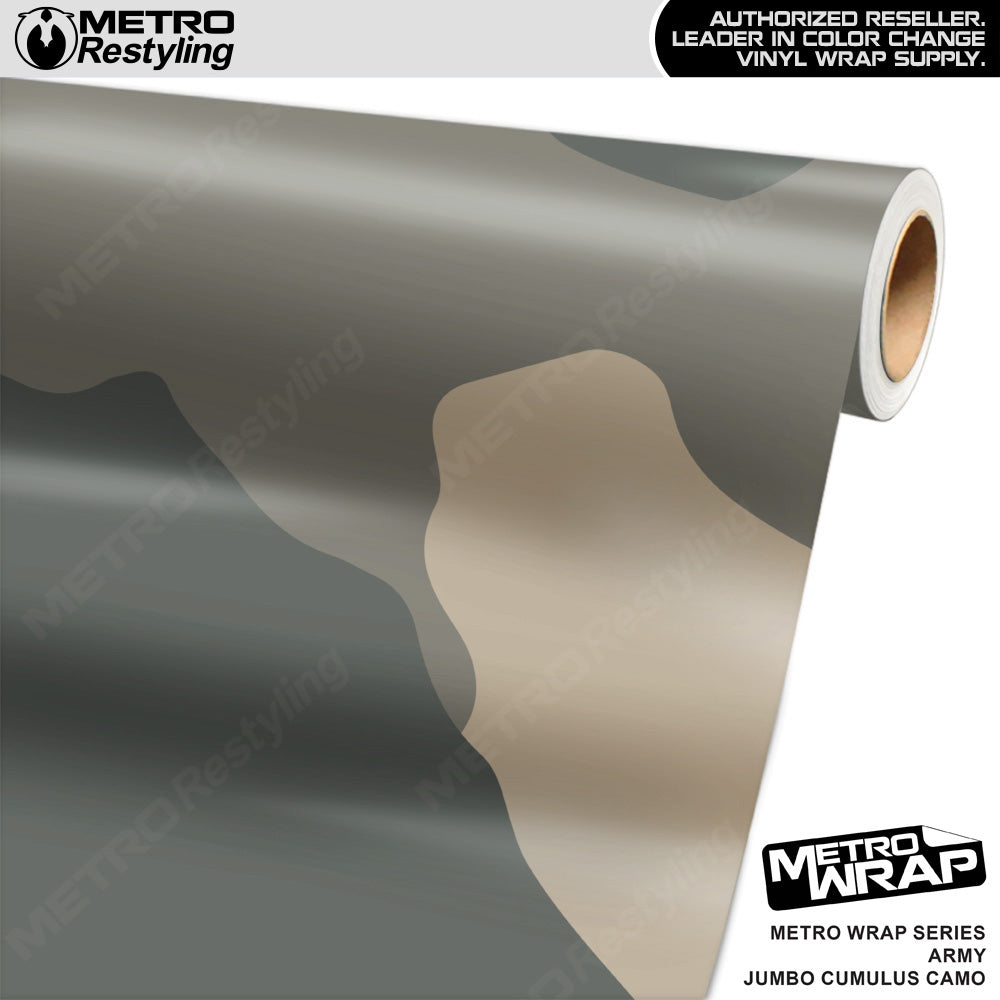 Metro Wrap Jumbo Cumulus Army Camouflage Vinyl Film