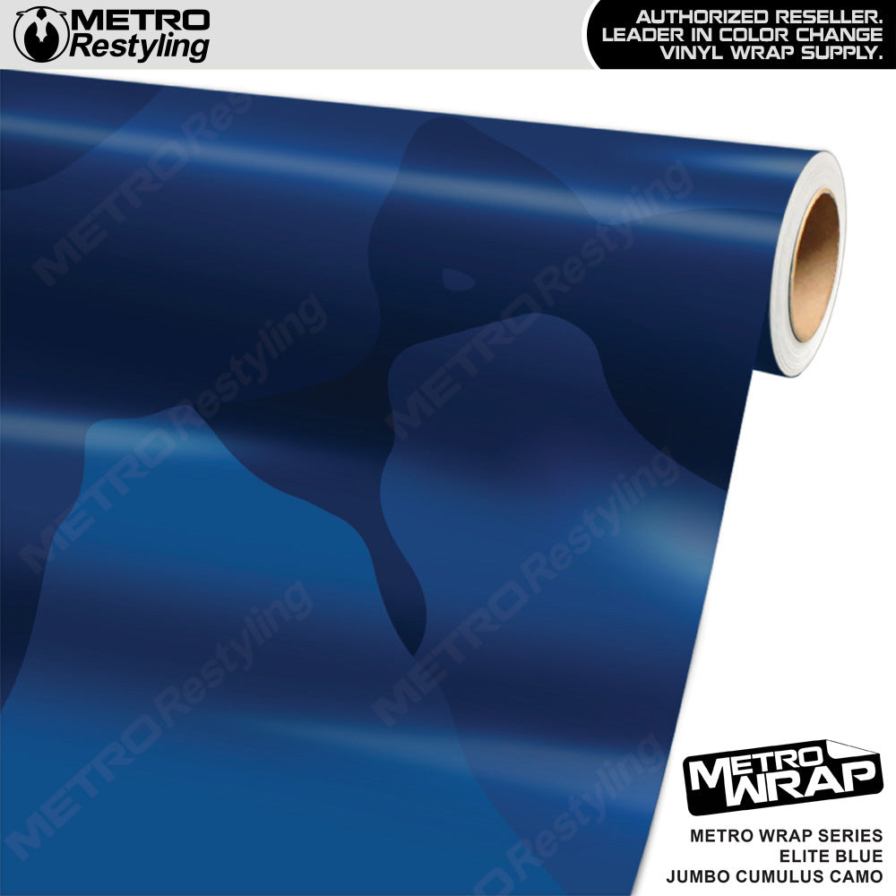 Metro Wrap Jumbo Cumulus Elite Blue Camouflage Vinyl Film